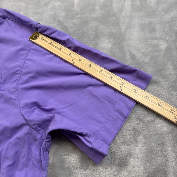 Magellan Outdoors Men’s XL Purple Vented Fishing Shirt Nylon Button-Up Wicking - Picture 8 of 9